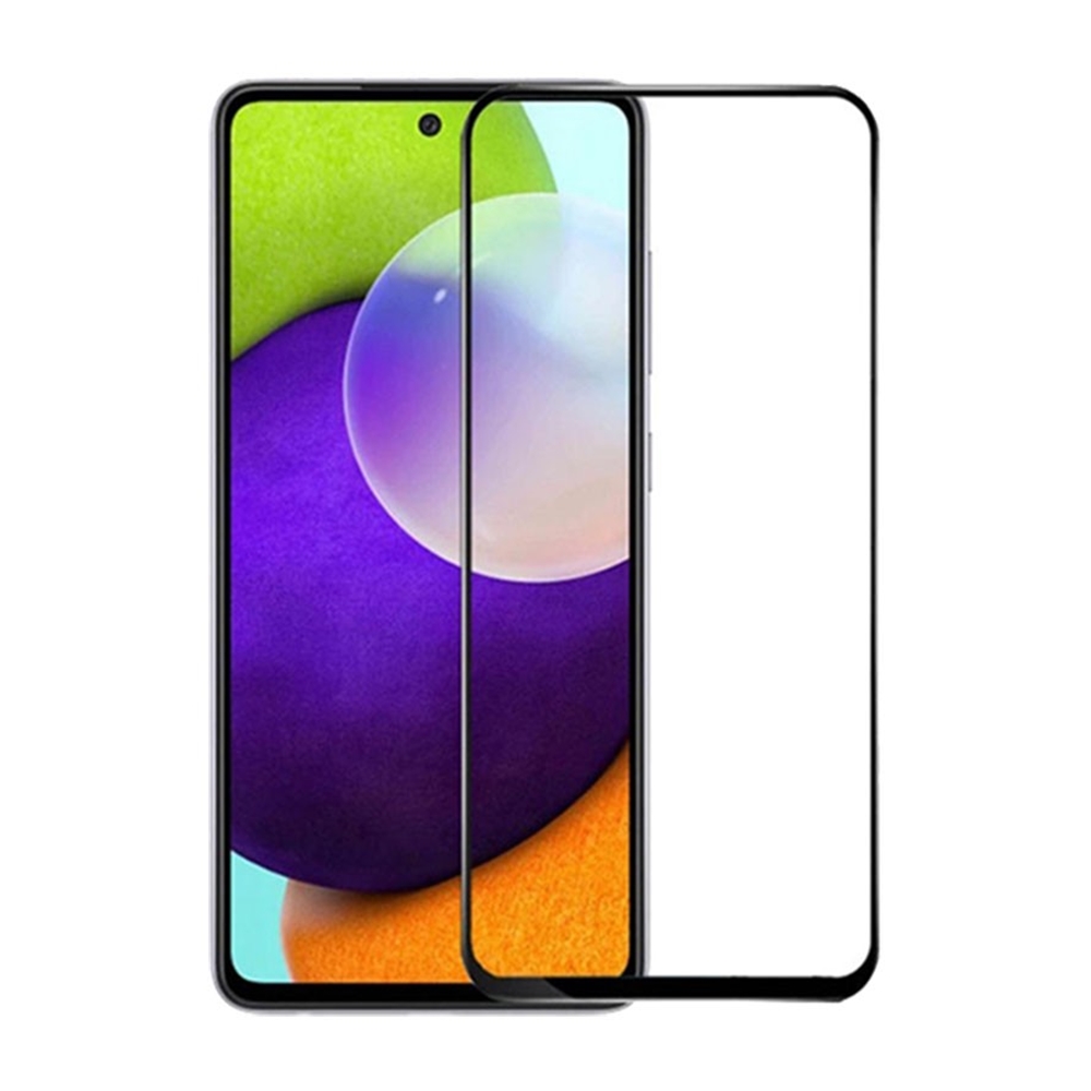 Samsung Galaxy A52 / A52 5G / A52s 5G  üvegfólia- fekete tokbarát Slim 3D üvegfólia
