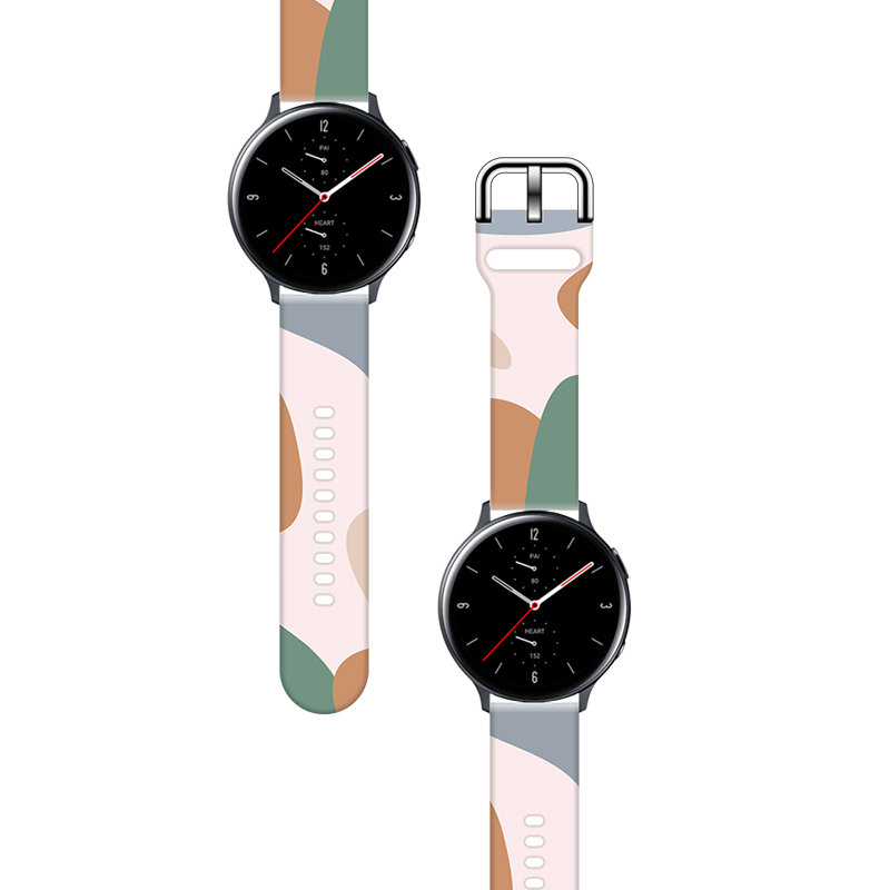 Okosóra szilikon szíj - Huawei Watch GT / GT2 / GT2 Pro (42 mm) - Strap Moro color 11 színes szilikon szíj (szíj szélesség: 20 mm)