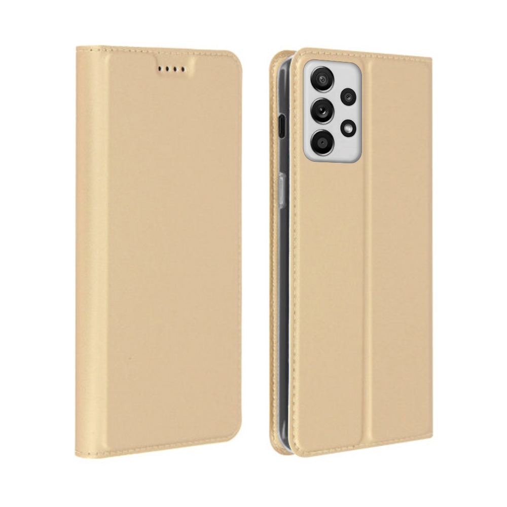 Samsung Galaxy A53 5G Telefontok - Dux Ducis arany flipcover tok