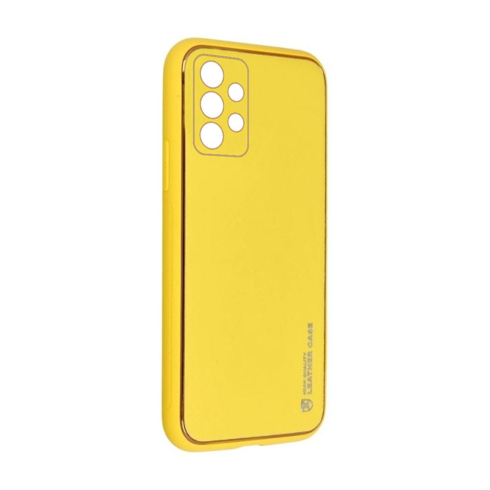 Samsung Galaxy A13 (A135F / A137F) Telefontok - Forcell műbőr hátlap tok, sárga