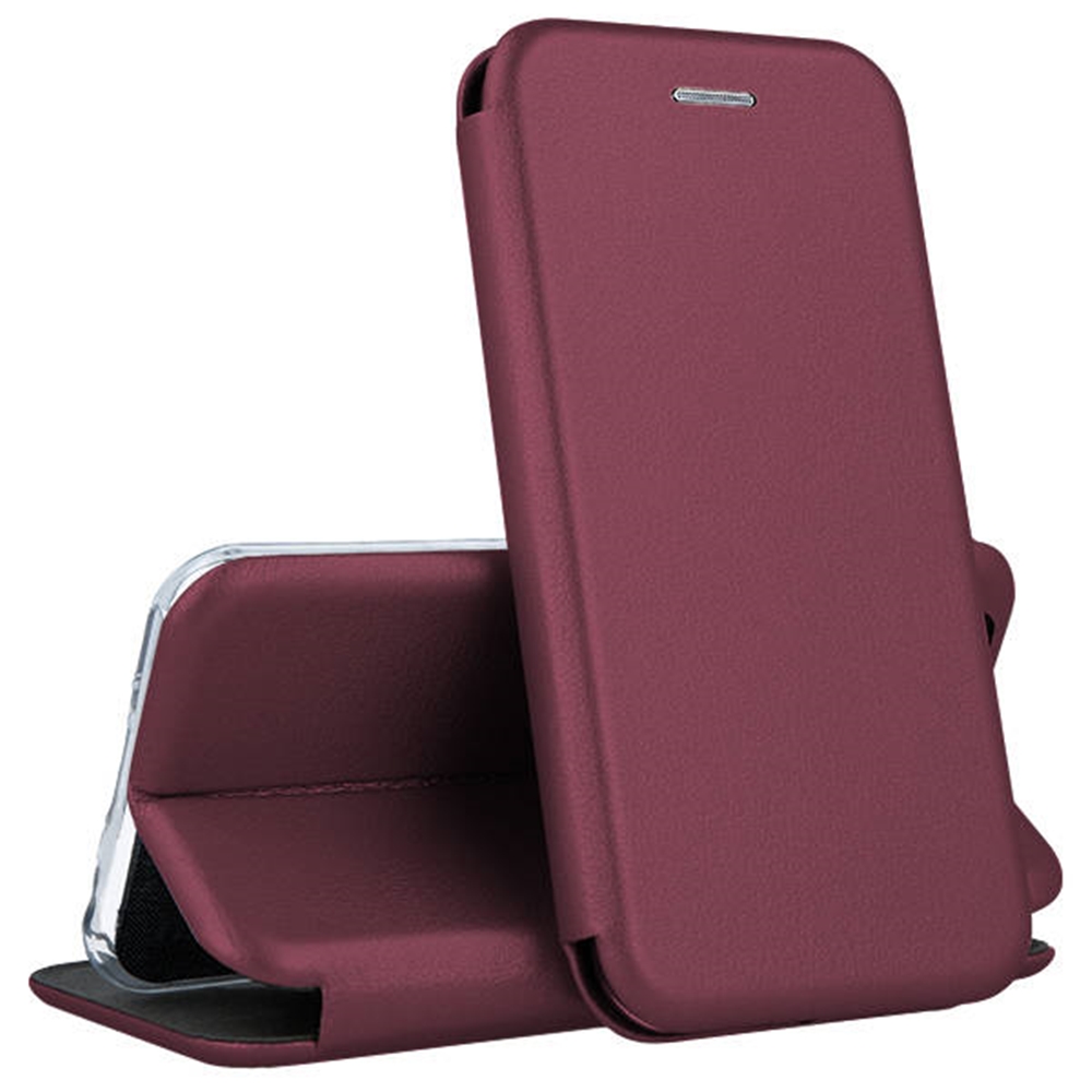 Samsung Galaxy S22 Ultra Telefontok - Smart Diva burgundi mágneses könyvtok
