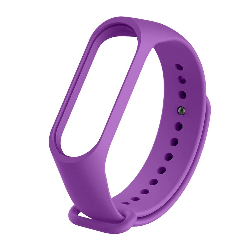 Okosóra szilikon szíj - Xiaomi Mi Band 4 / Band 3 - DEVIA lila szilikon szíj