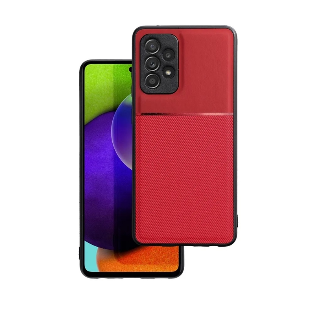 Samsung Galaxy A13 (A135F / A137F) Telefontok - Elegance piros műanyag hátlap tok szilikon kerettel