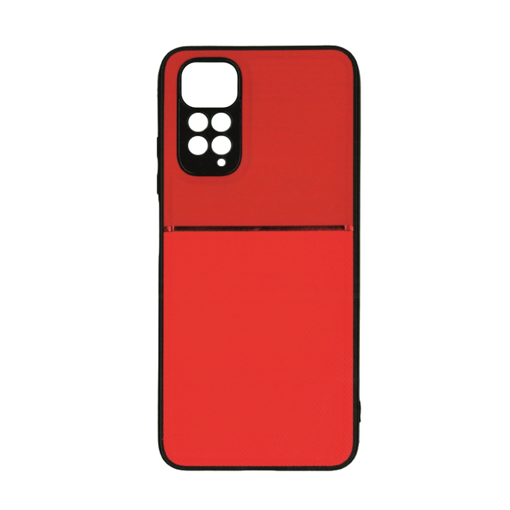 Xiaomi Redmi Note 11S Telefontok - Elegance piros műanyag hátlap tok szilikon kerettel