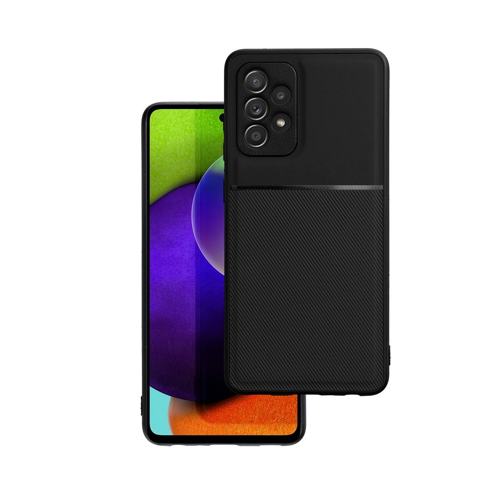Samsung Galaxy A33 5G Telefontok - Elegance fekete műanyag hátlap tok szilikon kerettel