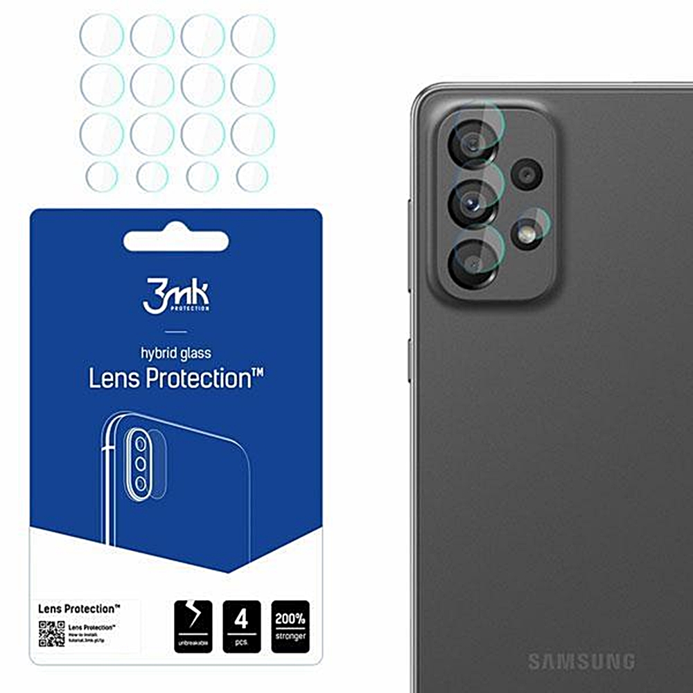 Samsung Galaxy A73 5G Védőfólia- 3MK kamera flexibilis fólia (4x)