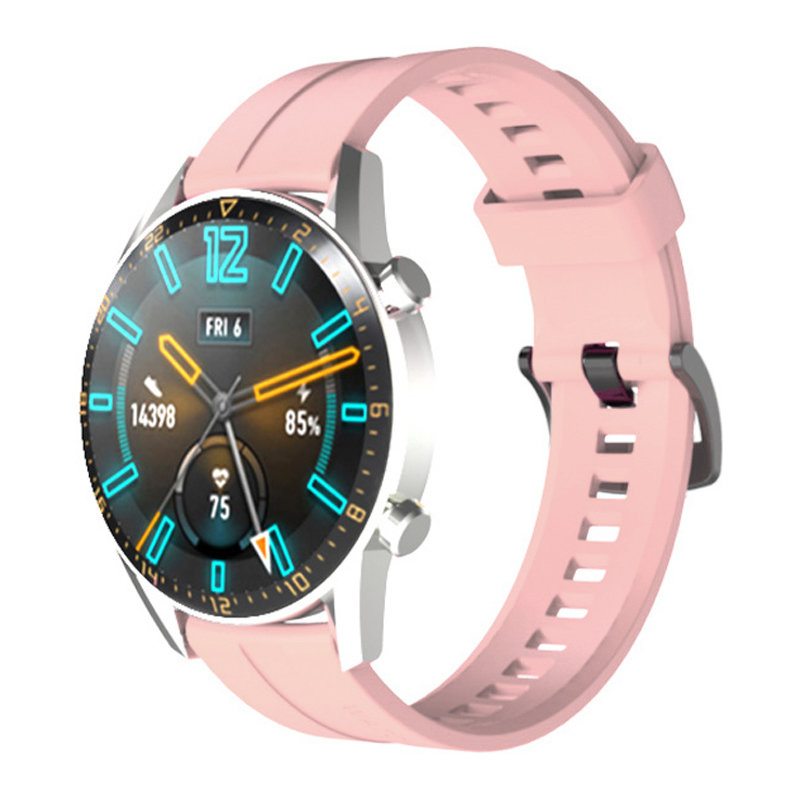 Okosóra szilikon szíj - Huawei Watch GT3 Pro (46 mm) - pink szilikon (22 mm)