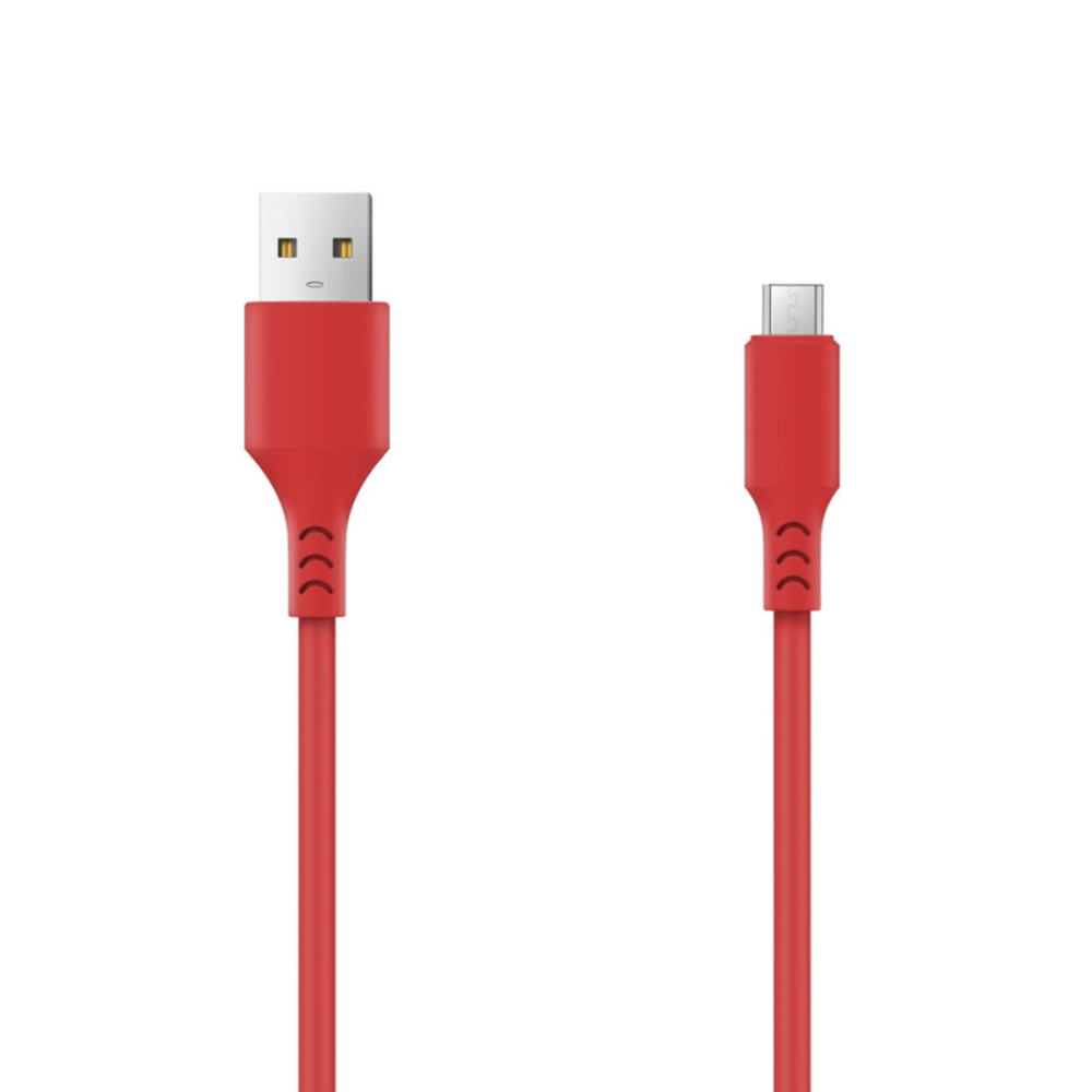 Setty - USB / MicroUSB piros kábel, 2A