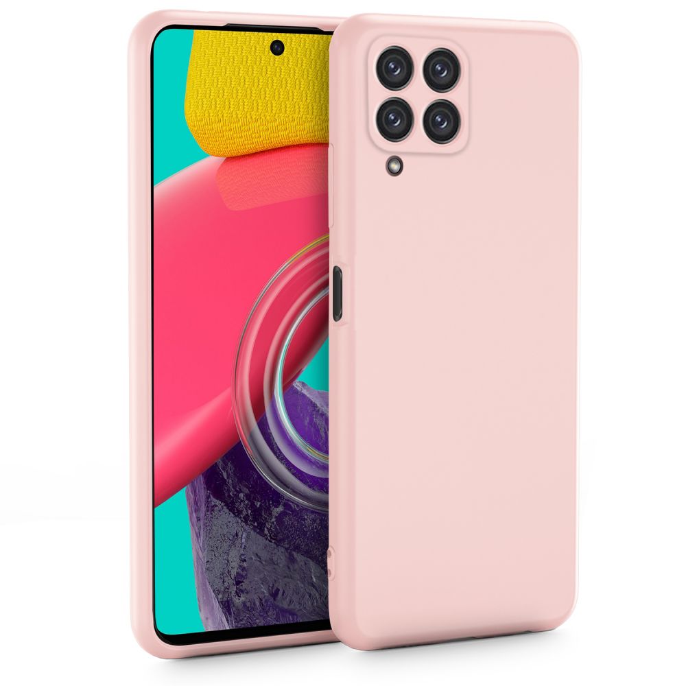 Samsung Galaxy M53 5G Telefontok - Tech-Protect Icon púder pink szilikon hátlap tok