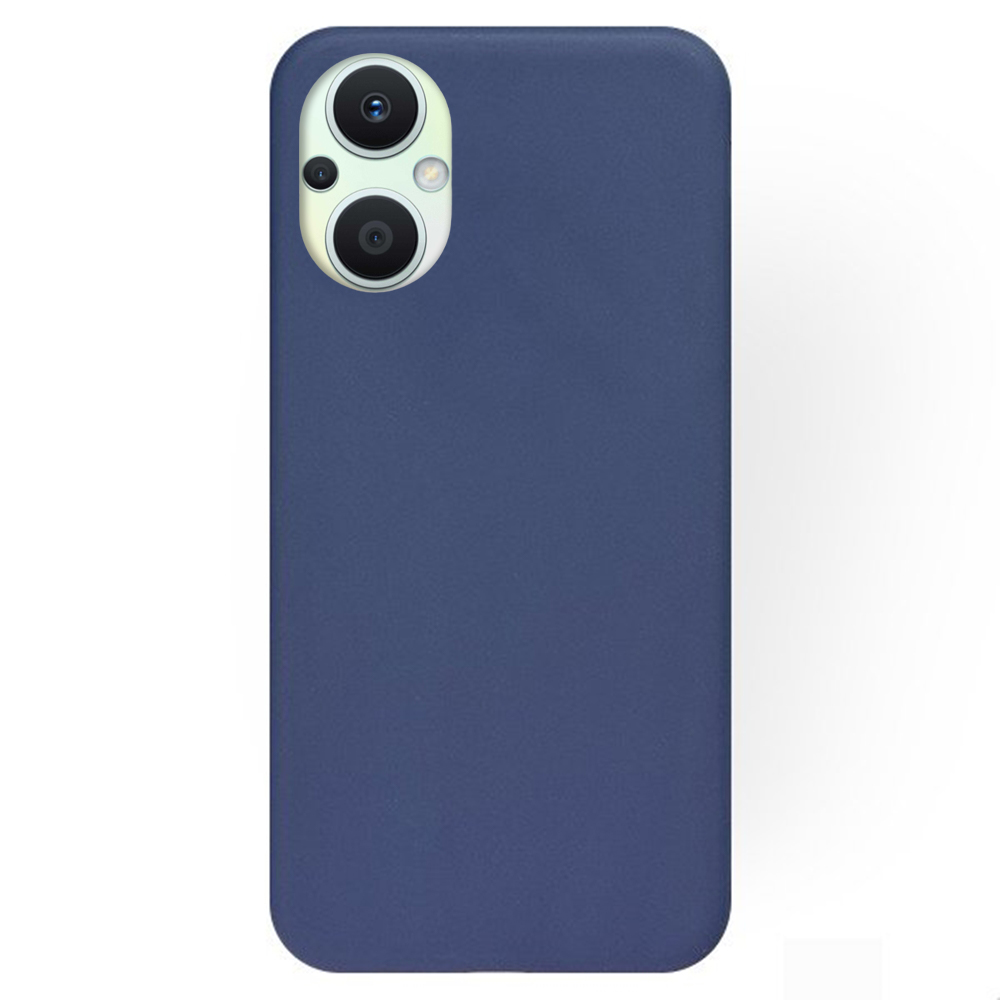 Oppo Reno7 Lite Telefontok - sötétkék szilikon hátlap tok