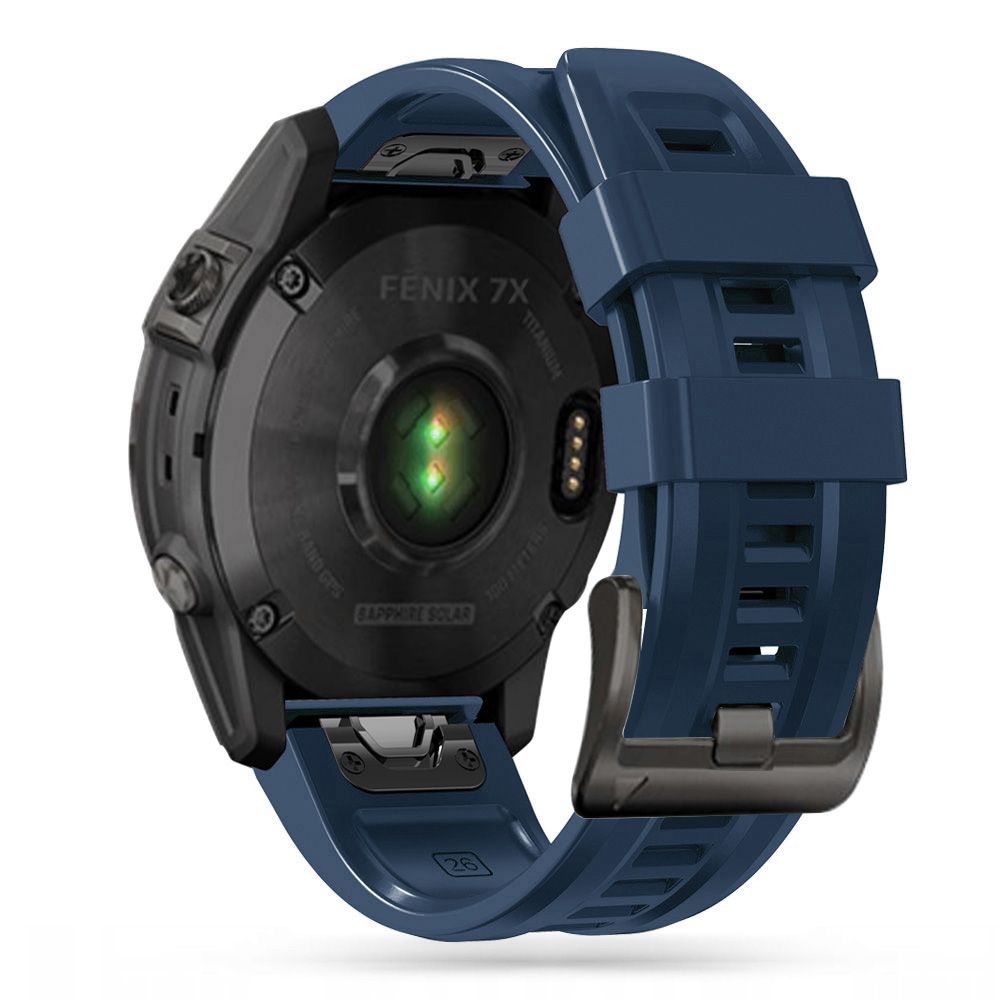 Okosóra szilikon szíj - GARMIN FENIX 5 / 6 / 6 PRO / 7 - TECH-PROTECT Iconband kék szilikon szíj