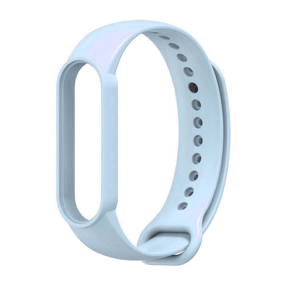 Okosóra szilikon szíj - Xiaomi Mi Smart Band 5 / 6 / 6 NFC / 7 - égkék szilikon szíj