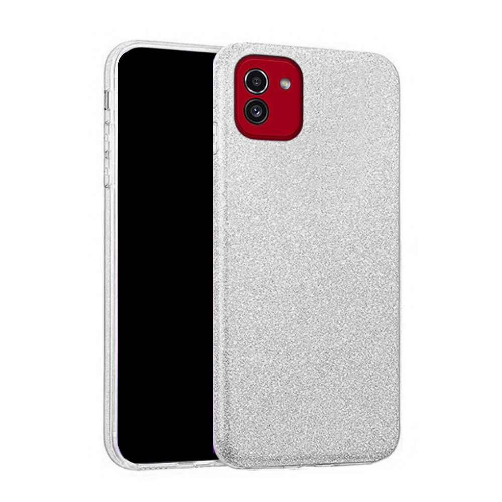 Samsung Galaxy A03 (A035F) Telefontok - Ezüst Shiny tok