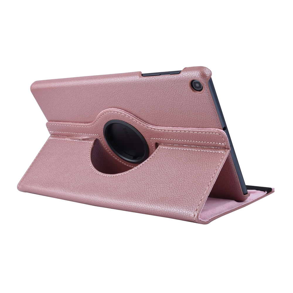 Samsung Galaxy Tab A 10.1 2019 Tablettok (SM-T510, SM-T515) - rose gold fordítható műbőr tablet tok