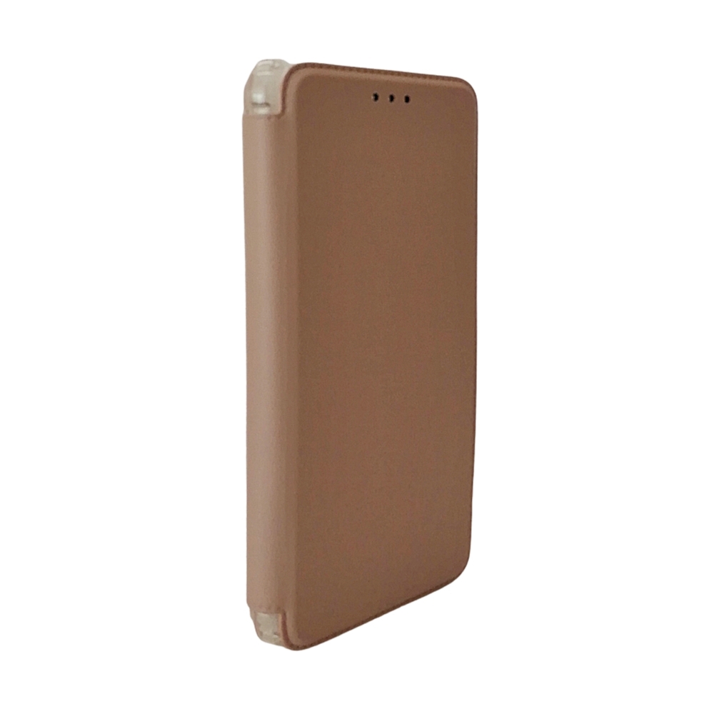 Samsung Galaxy A22 5G Telefontok - Slim BookCover púder pink könyvtok, átlátszó ütésálló szilikon kerettel