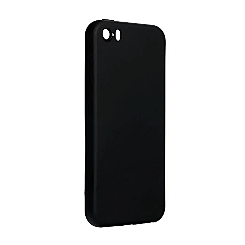 iPhone 5/5S/SE Telefontok - fekete szilikon hátlap tok