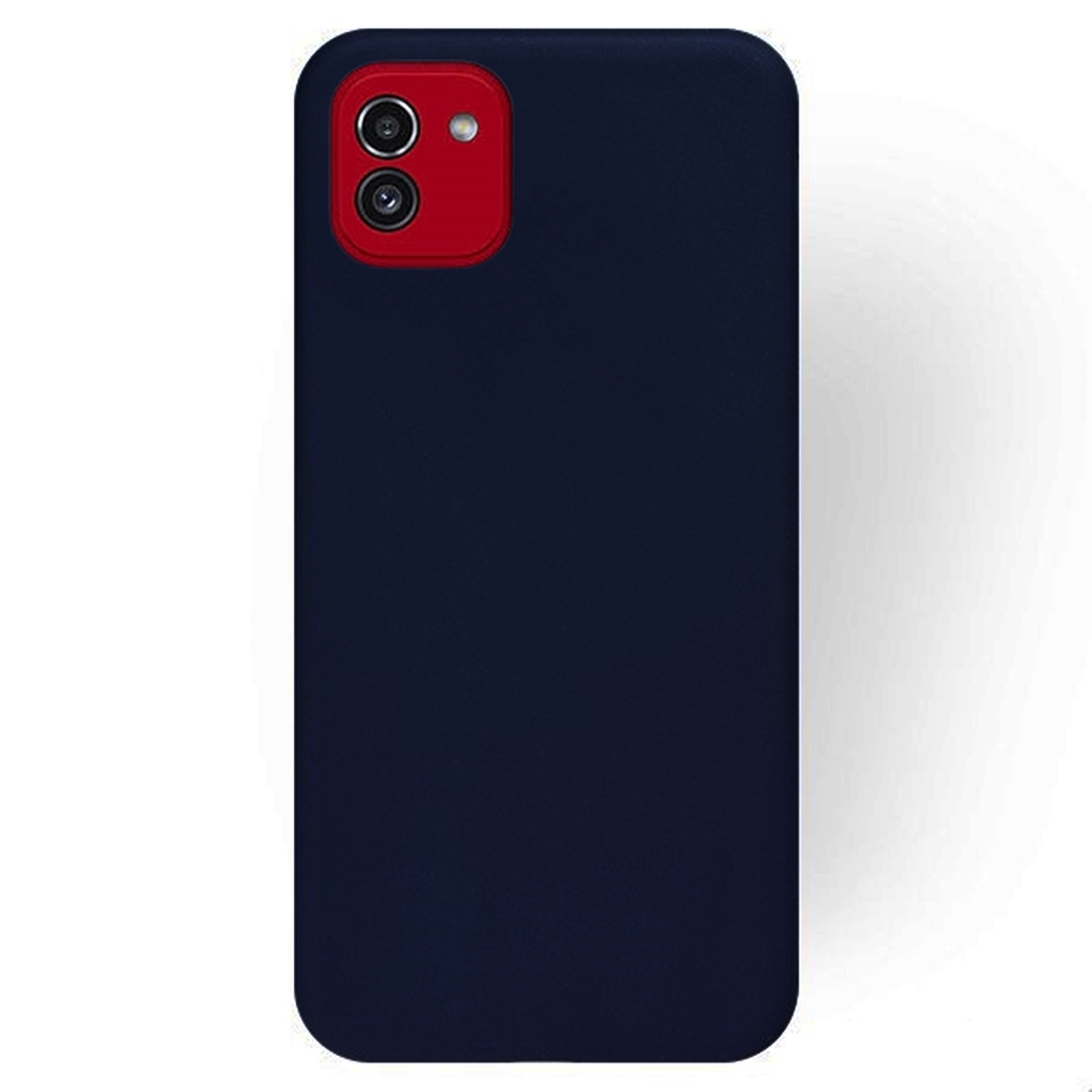 Samsung Galaxy A03 (A035F) Telefontok - sötétkék szilikon tok