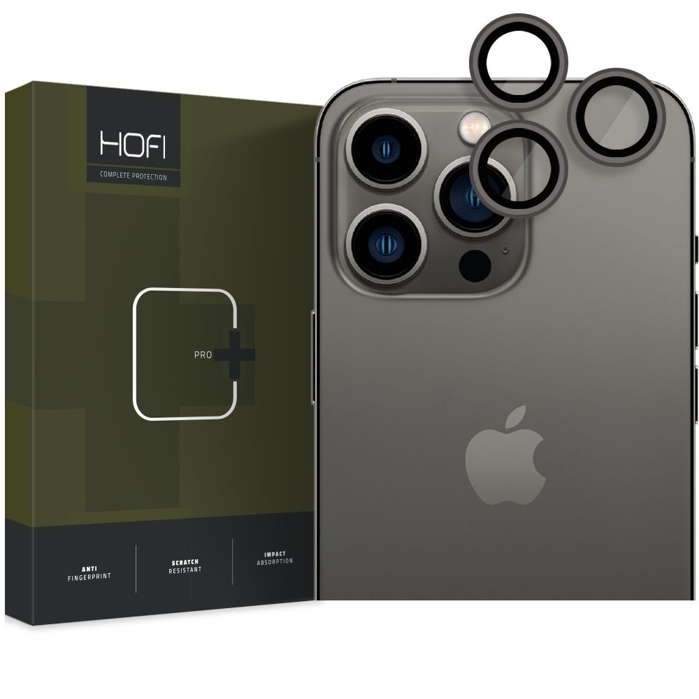 iPhone 14 Pro Max kameralencse  védőkeret - HOFI kameralencse fekete védőkeret
