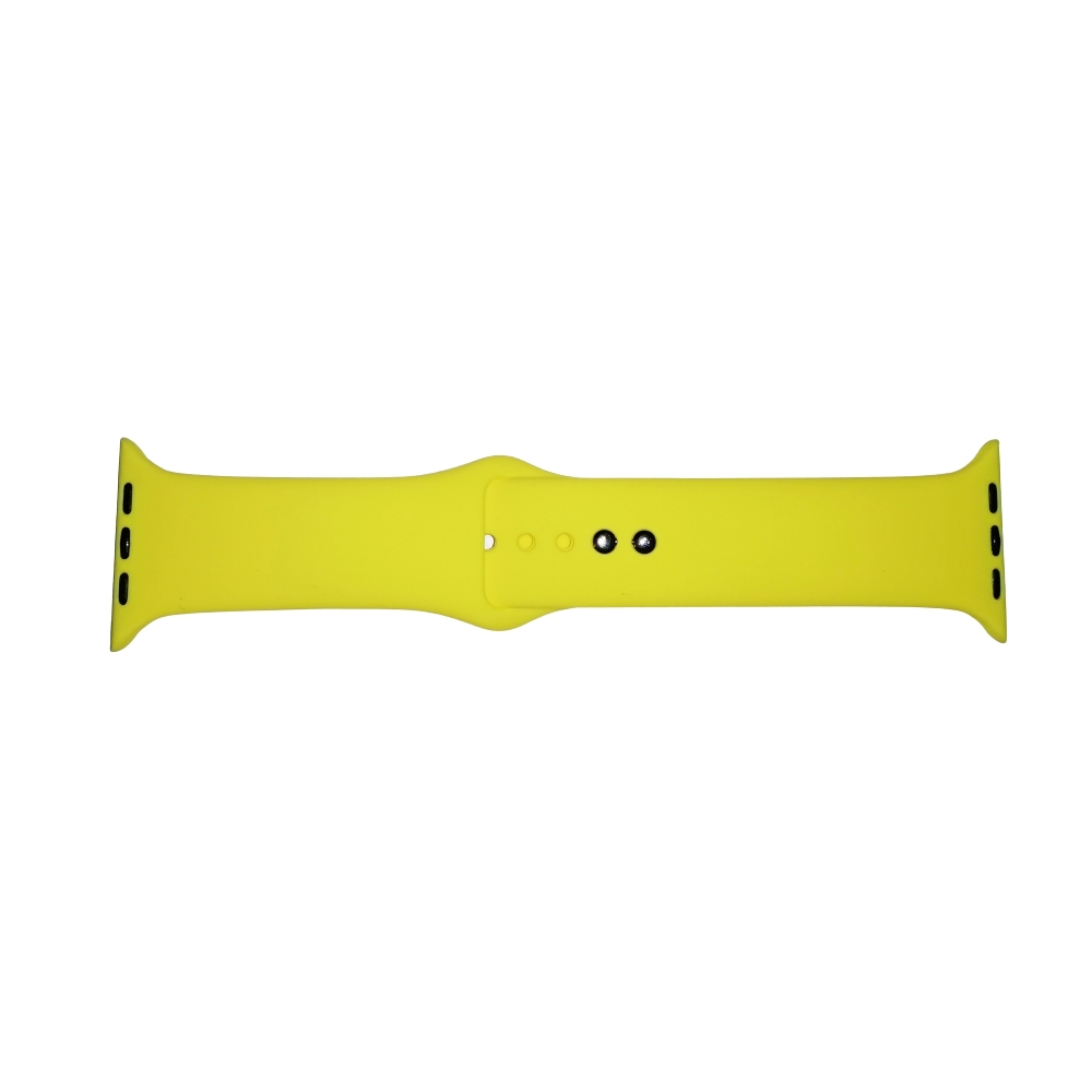 Okosóra szilikon szíj - Apple Watch 4 / 5 / 6 / 7 / 8/ 9 / Ultra / SE (42 / 44 / 45 / 49 mm) - TECH-PROTECT sárga szilikon szíj