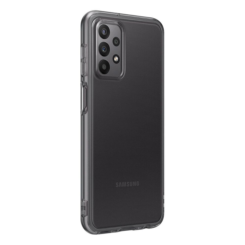 Telefontok Samsung Galaxy A23 5G - EF-QA236 - Samsung Soft Clear átlátszó szürke szilikon tok