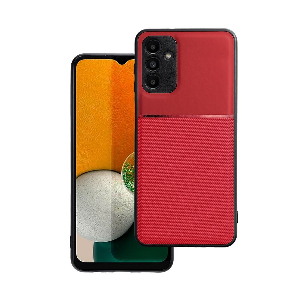 Samsung Galaxy A04s Telefontok - Elegance piros műanyag hátlap tok szilikon kerettel