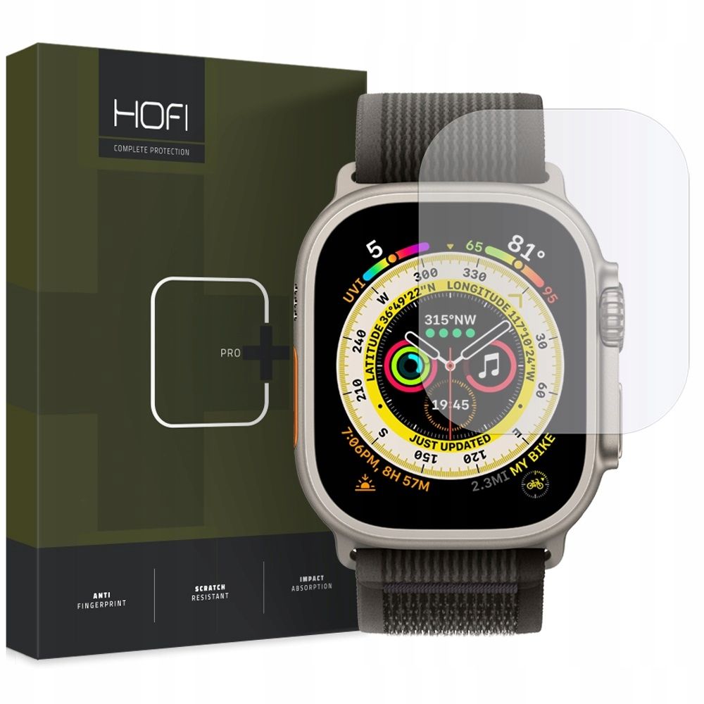 Okosóra üvegfólia - Apple Watch Ultra 1 / 2 (49 mm) - HOFI Glass Pro+ üvegfólia