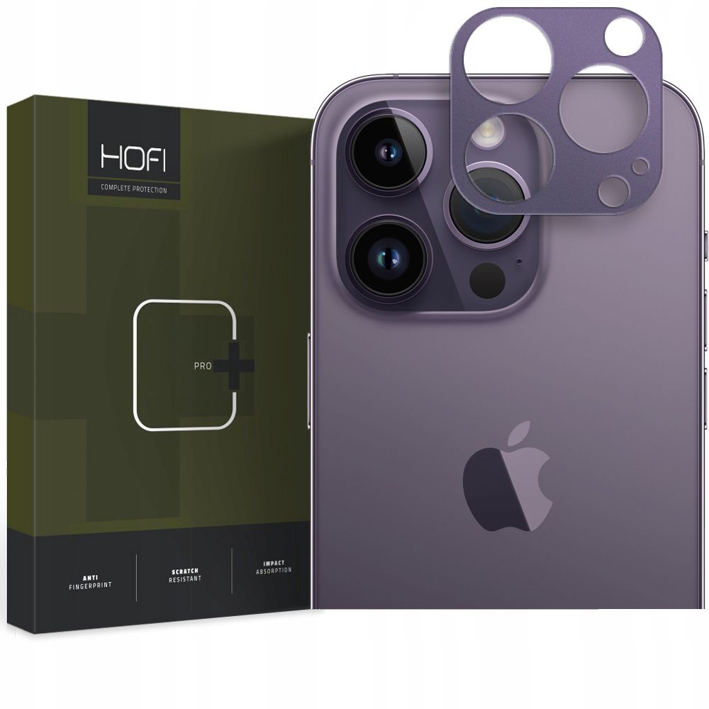 iPhone 14 Pro Max kameralencse  védőkeret - HOFI kameralencse lila védőkeret