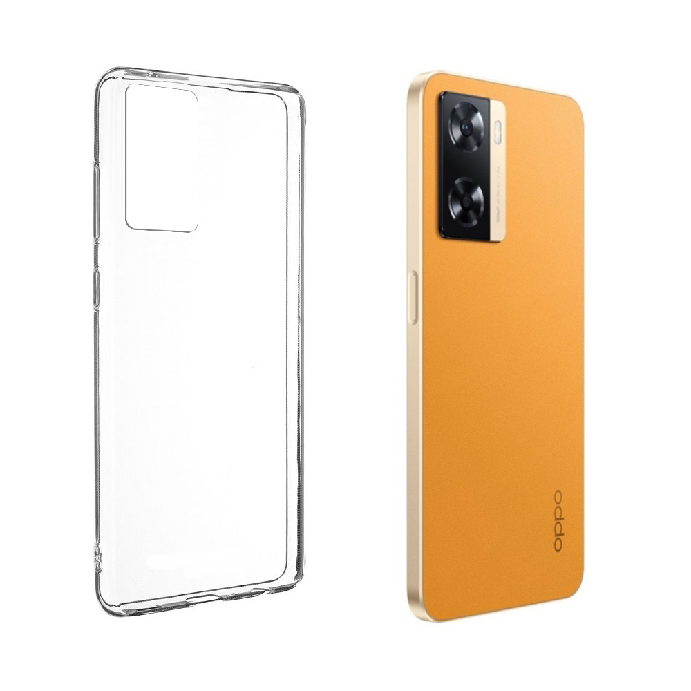 Oppo A77s Telefontok - átlátszó szilikon hátlap tok