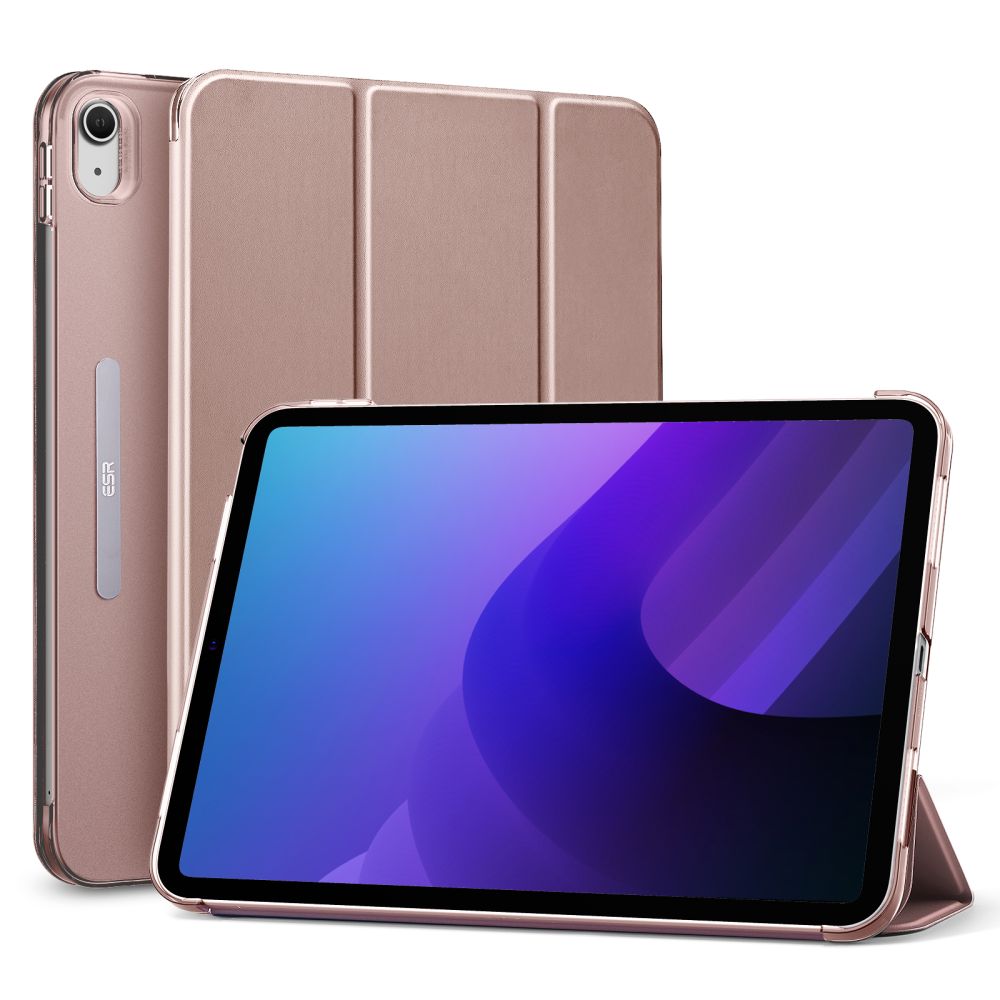 Tablettok iPad 2022 10.9 (iPad 10) - ESR TRIFOLD Rosegold smart case 