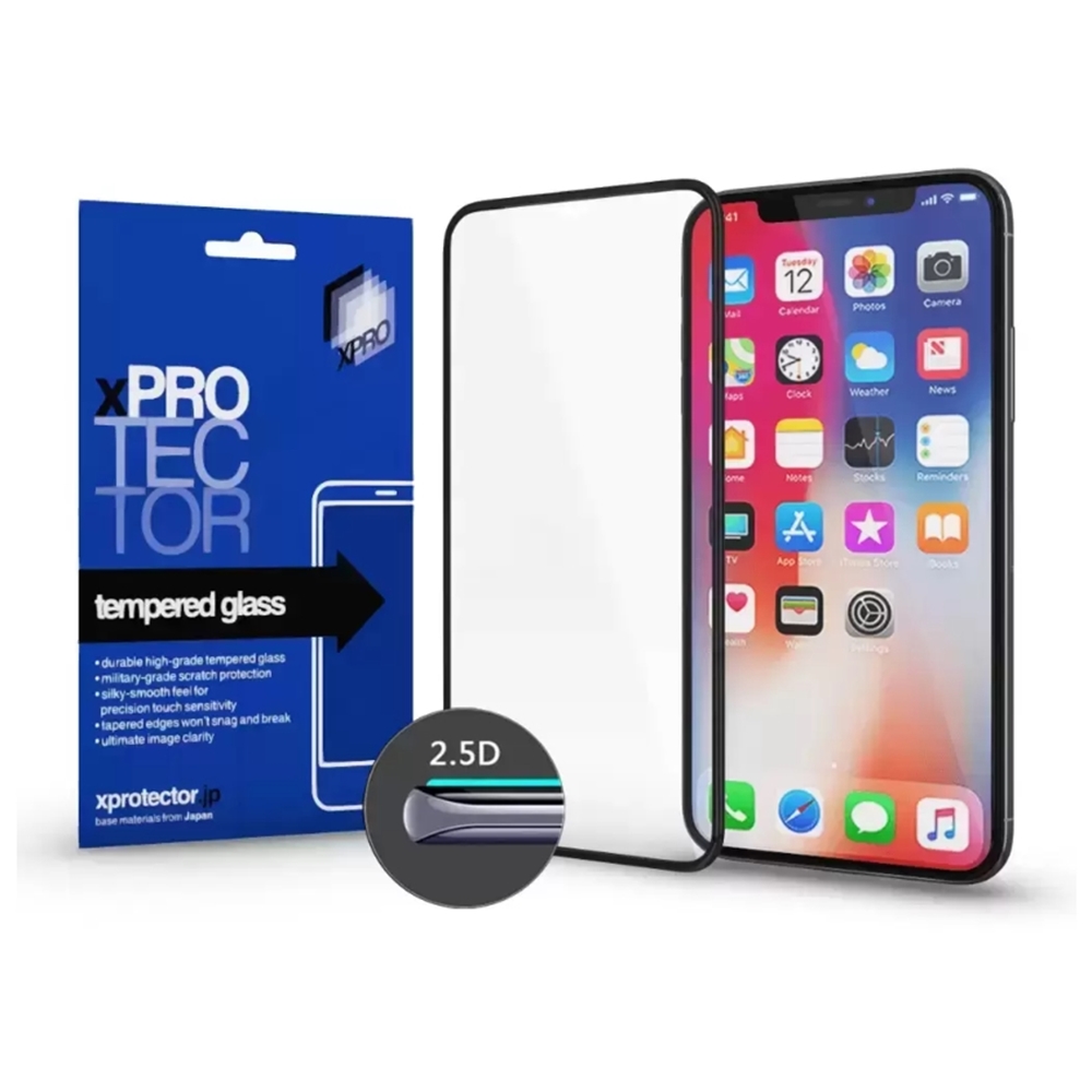 Huawei P30 Pro Üvegfólia  - Xprotector fekete Full 3D üvegfólia (az íves részre is ráhajlik)