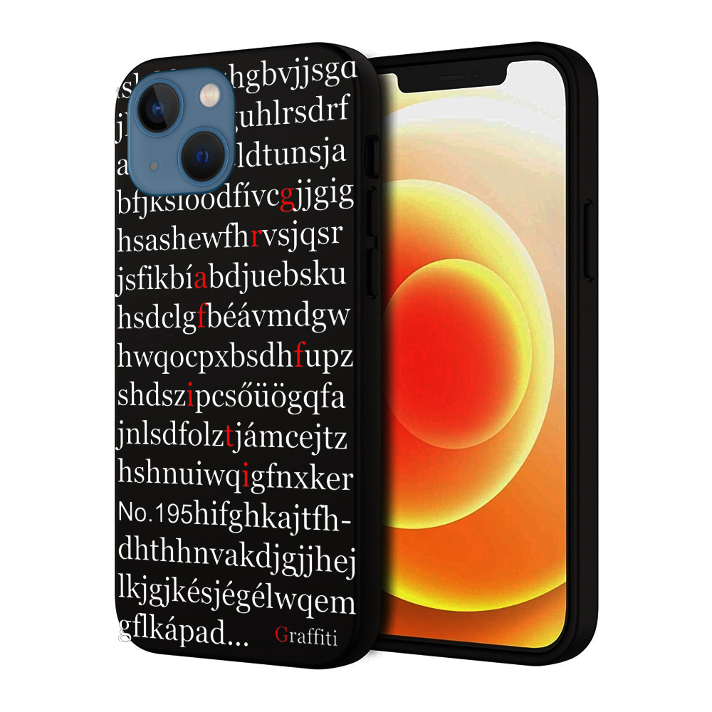 iPhone 14 Plus Telefontok - Graffiti No.195 mintás szilikon tok