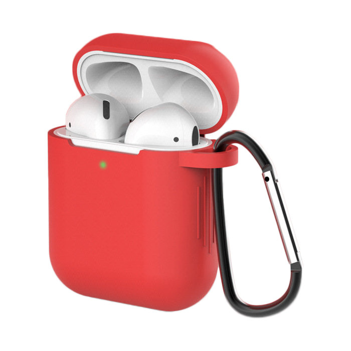 Piros szilikon Airpods 1/2 tartó