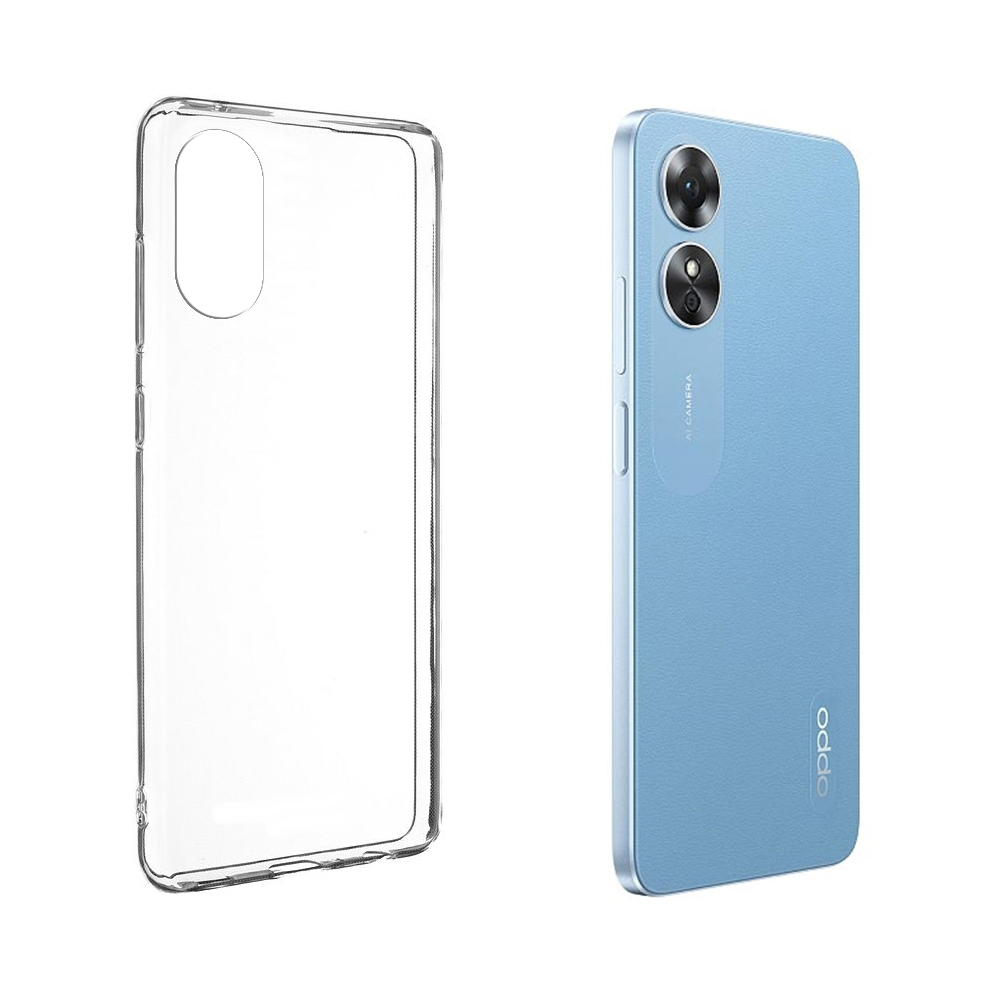 Oppo A98 Telefontok - átlátszó szilikon hátlap tok