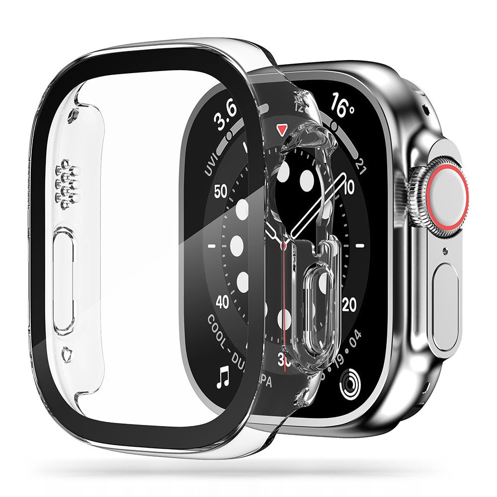 Okosóra védő tok - Tech-Protect Defense360 átlátszó műanyag/üveg védő tok APPLE WATCH ULTRA 1 / 2 (49MM) okosórához