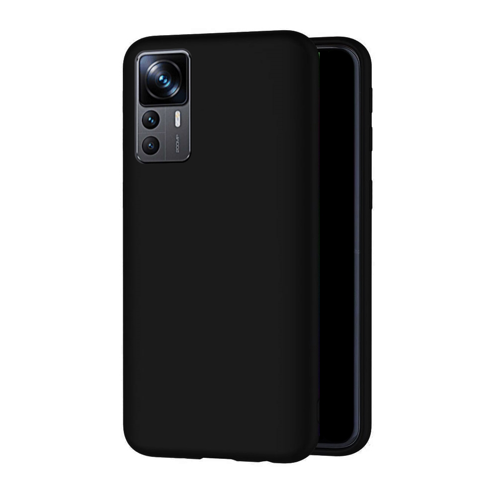 Xiaomi 12T Telefontok - fekete szilikon hátlap tok
