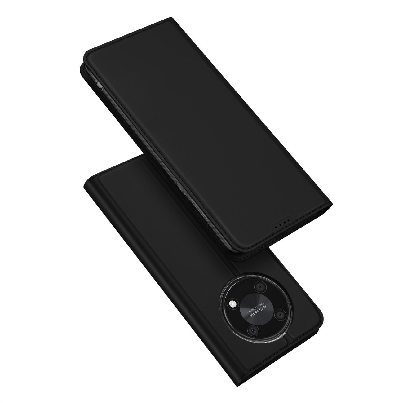 Huawei Nova Y90 Telefontok - Dux Ducis fekete kinyitható tok