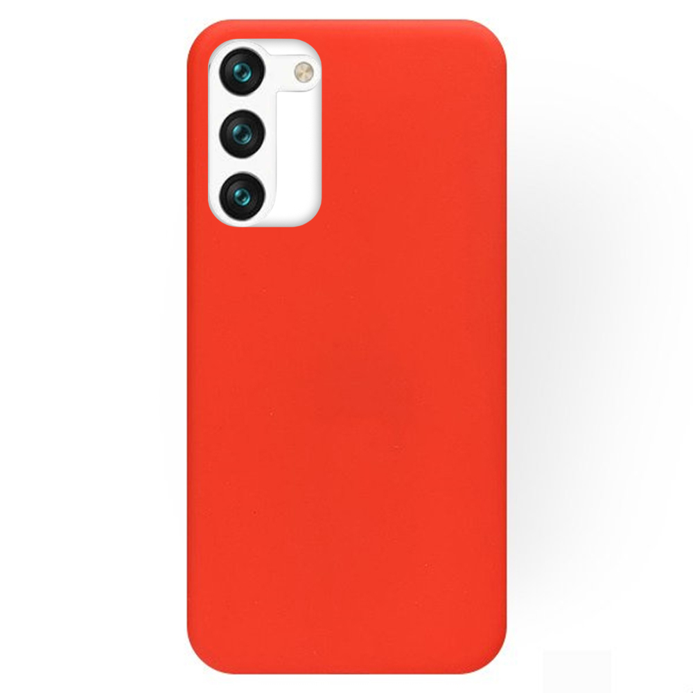 Samsung Galaxy S23 Telefontok - piros szilikon tok