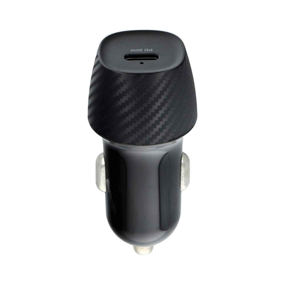 CC281 Autós töltő - Type-C (USB-C) autós gyorstöltő, fekete, 20W