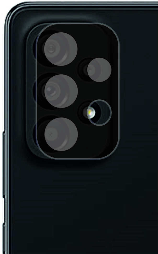 Samsung Galaxy A53 5G üvegfólia- Full kamera fekete üvegfólia