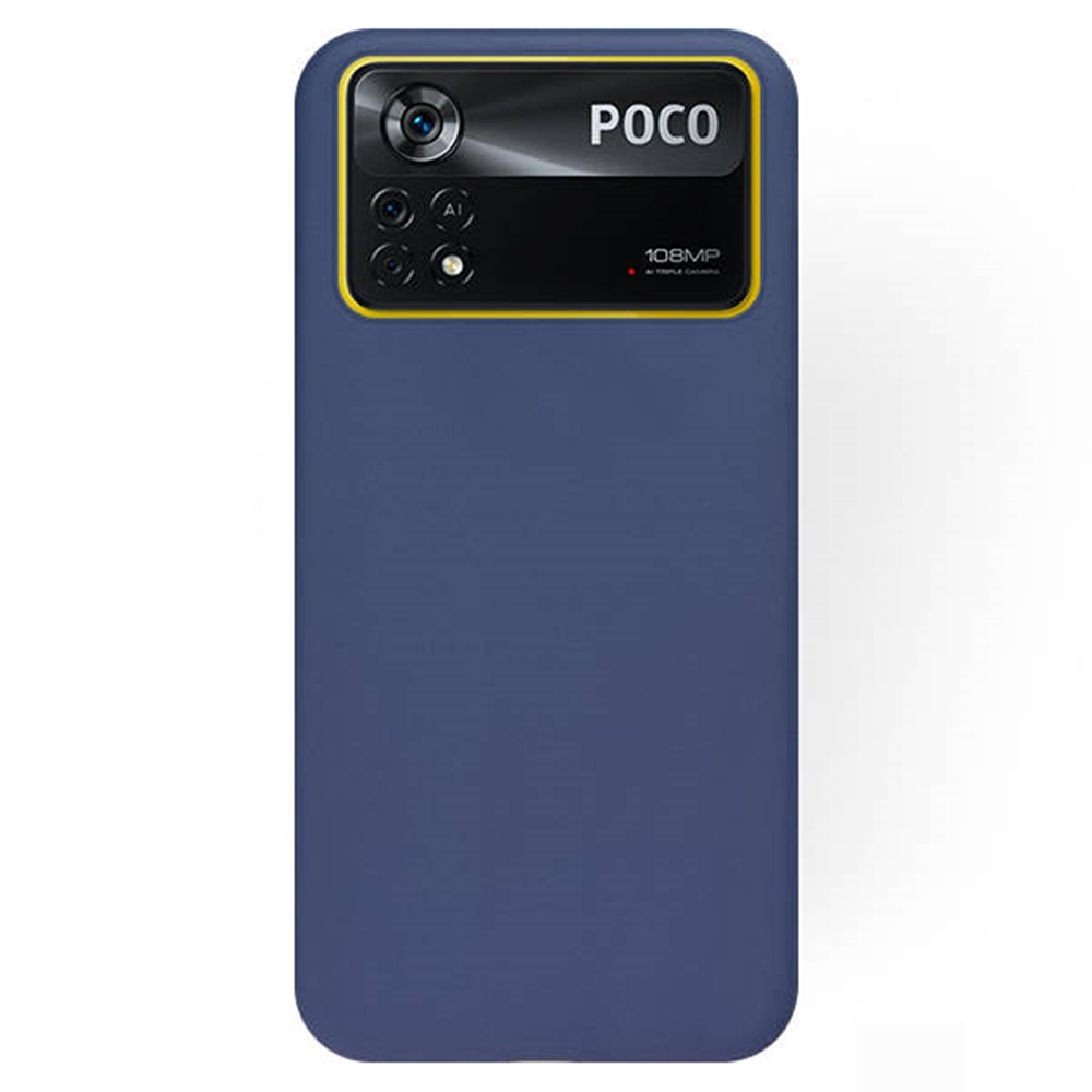 Xiaomi Poco X4 Pro 5G Telefontok - kék szilikon tok