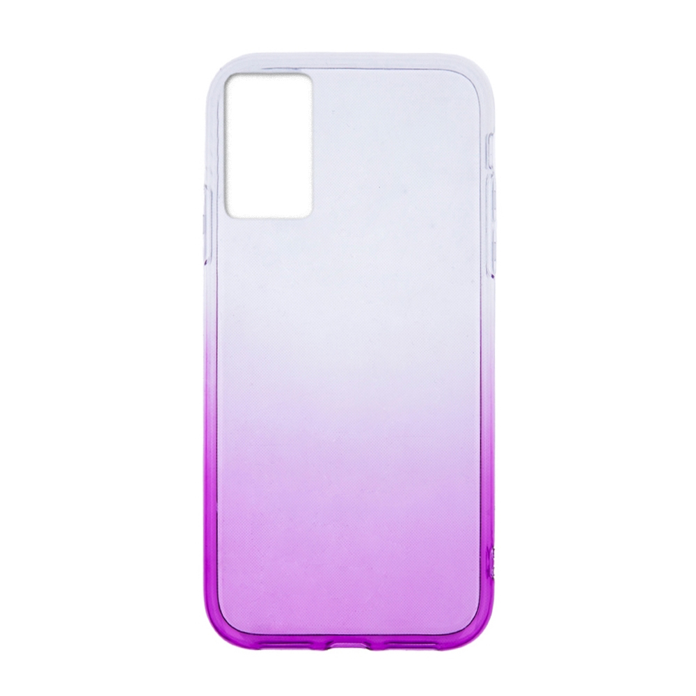 Realme 9i - Gradient Telefontok - átlátszó/lila átmenetes szilikon tok