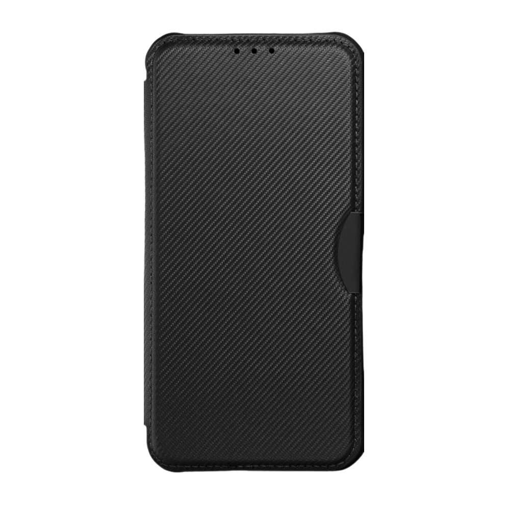 Samsung Galaxy S23 Telefontok - Forcell Razor - fekete mágneses, ütésálló szilikon keretes könyvtok