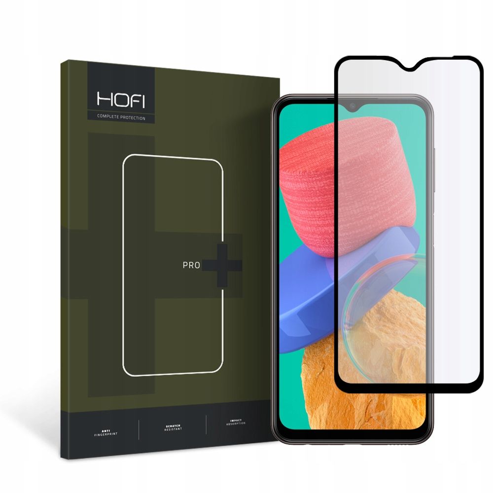 Samsung Galaxy M33 5G  üvegfólia- HOFI fekete keretes kijezővédő üvegfólia
