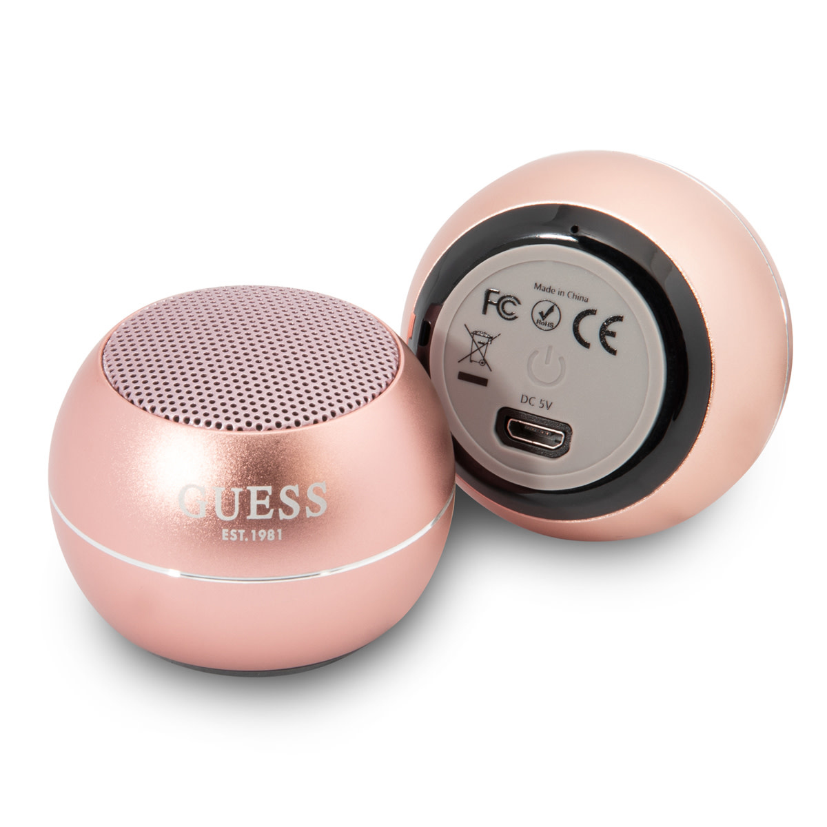 GUESS Mini Bluetooth hangszóró - rose gold bluetooth hangszóró 3W