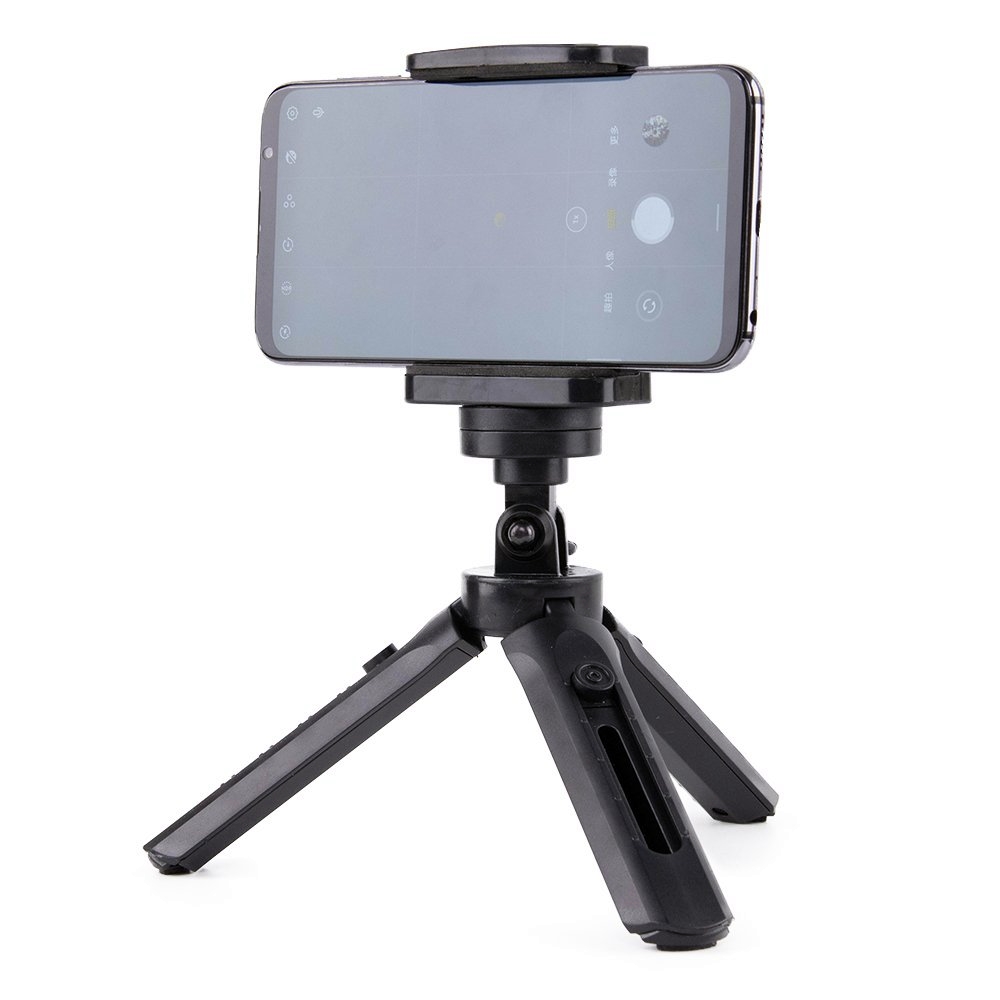 Fekete Mini tripod (csatlakozó nélküli)