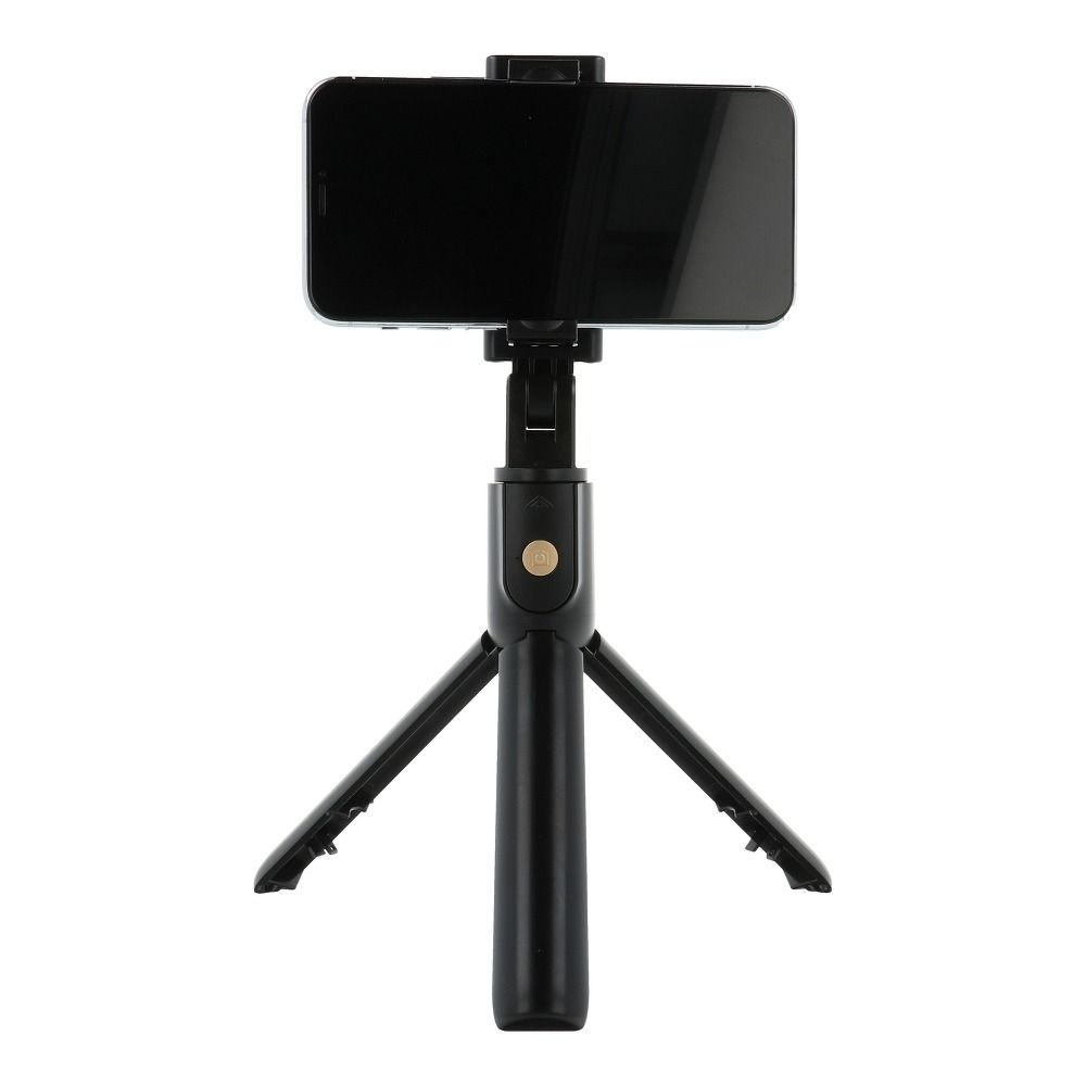 K07 Selfie bot - fekete, bluetooth távirányítós, tripoddá alakítható selfie bot