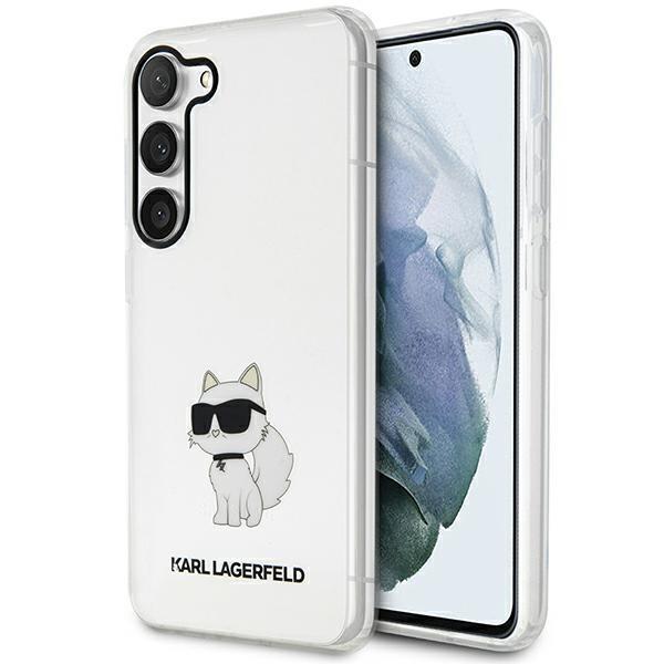Samsung Galaxy S23+ (S23 Plus) Telefontok - Karl Lagerfeld Ikonik Choupette - átlátszó műanyag hátlap tok