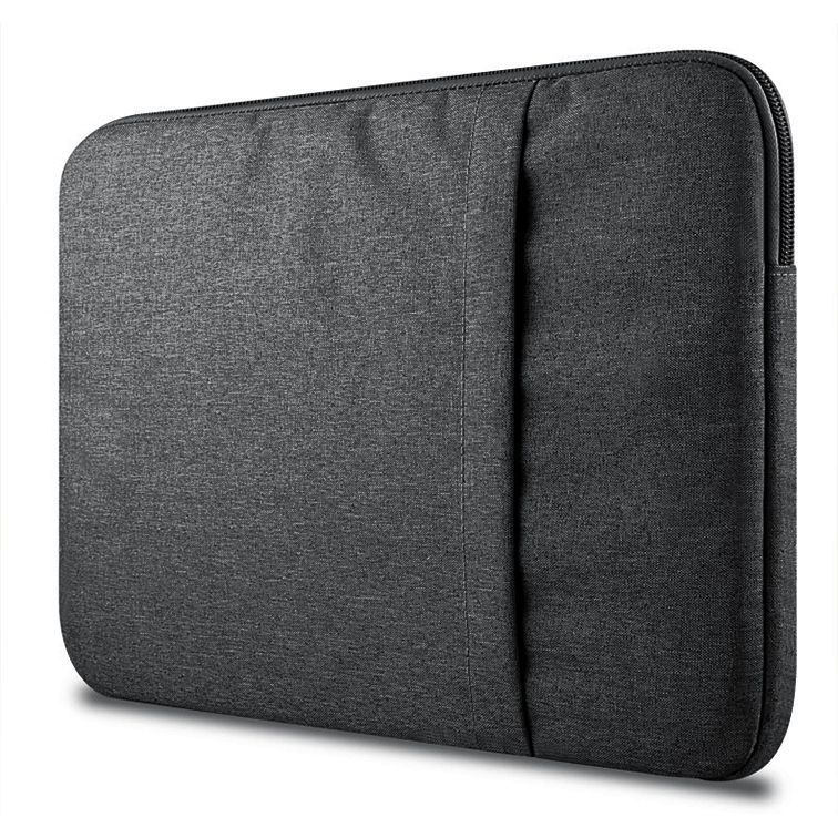 Univerzális Laptop táska 13-14-os sötétszürke SLEEVE zsebes laptop/tablet táska