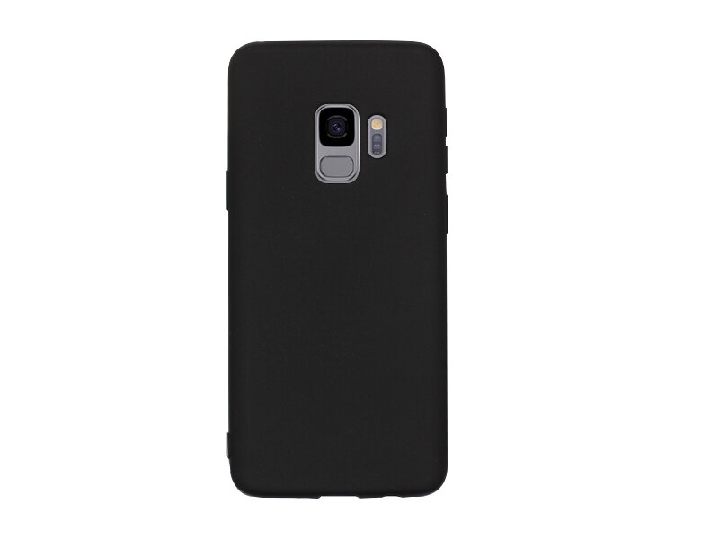 Samsung Galaxy S9 G960 Telefontok - fekete szilikon tok
