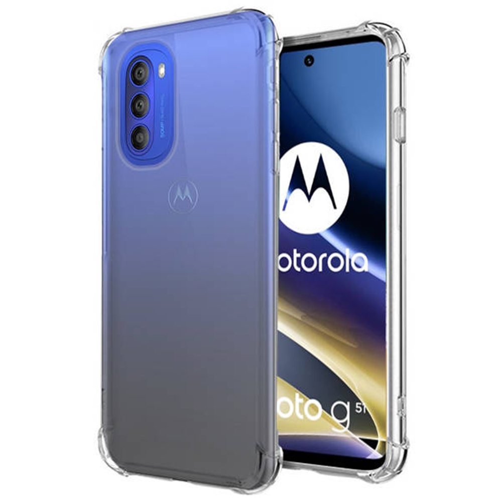 Motorola Moto G51 5G Telefontok - ütésálló átlátszó tok